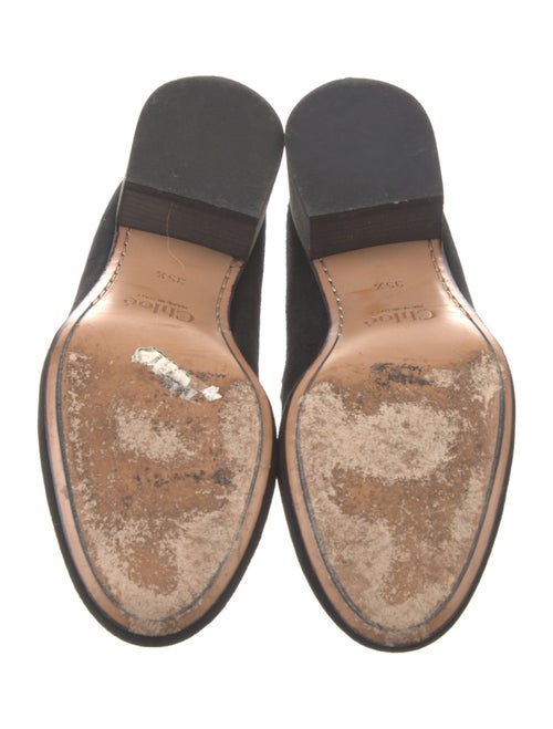 Chloé Suede Scalloped Accent Pumps