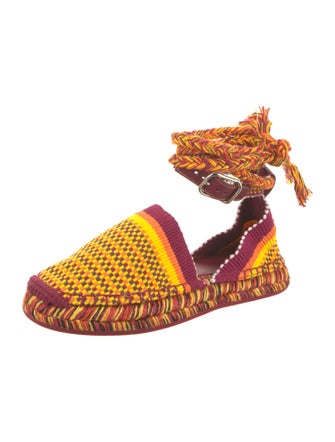 Chloé Printed Braided Accents Espadrilles