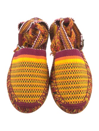 Chloé Printed Braided Accents Espadrilles