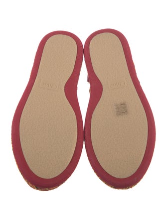 Chloé Printed Braided Accents Espadrilles