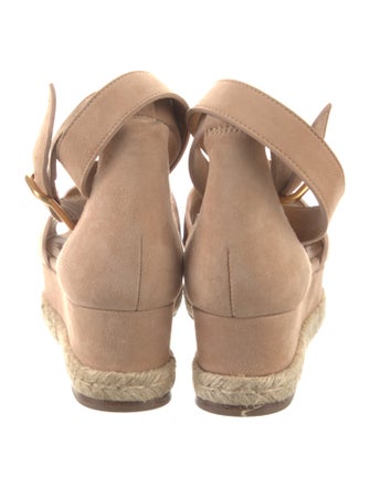 Chloé Suede Scalloped Accent Espadrilles