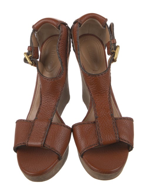 Chloé Leather T-Strap Sandals