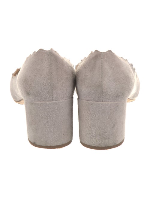Chloé Suede Scalloped Accent Pumps