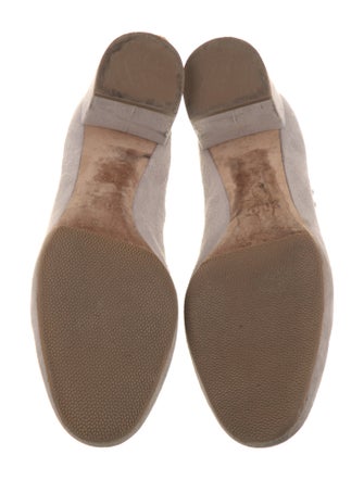 Chloé Suede Scalloped Accent Pumps