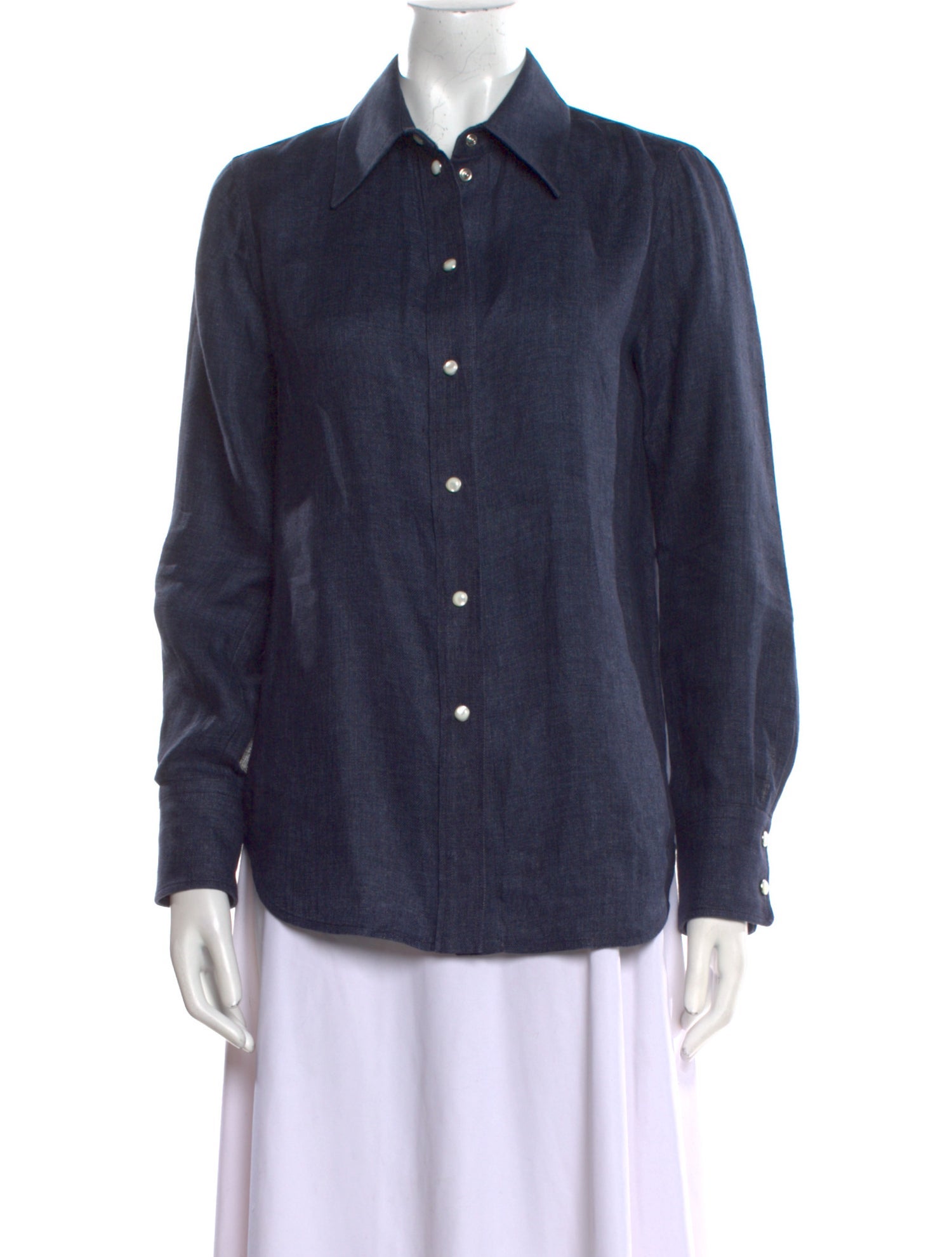 Chloé Long Sleeve Button-Up Top