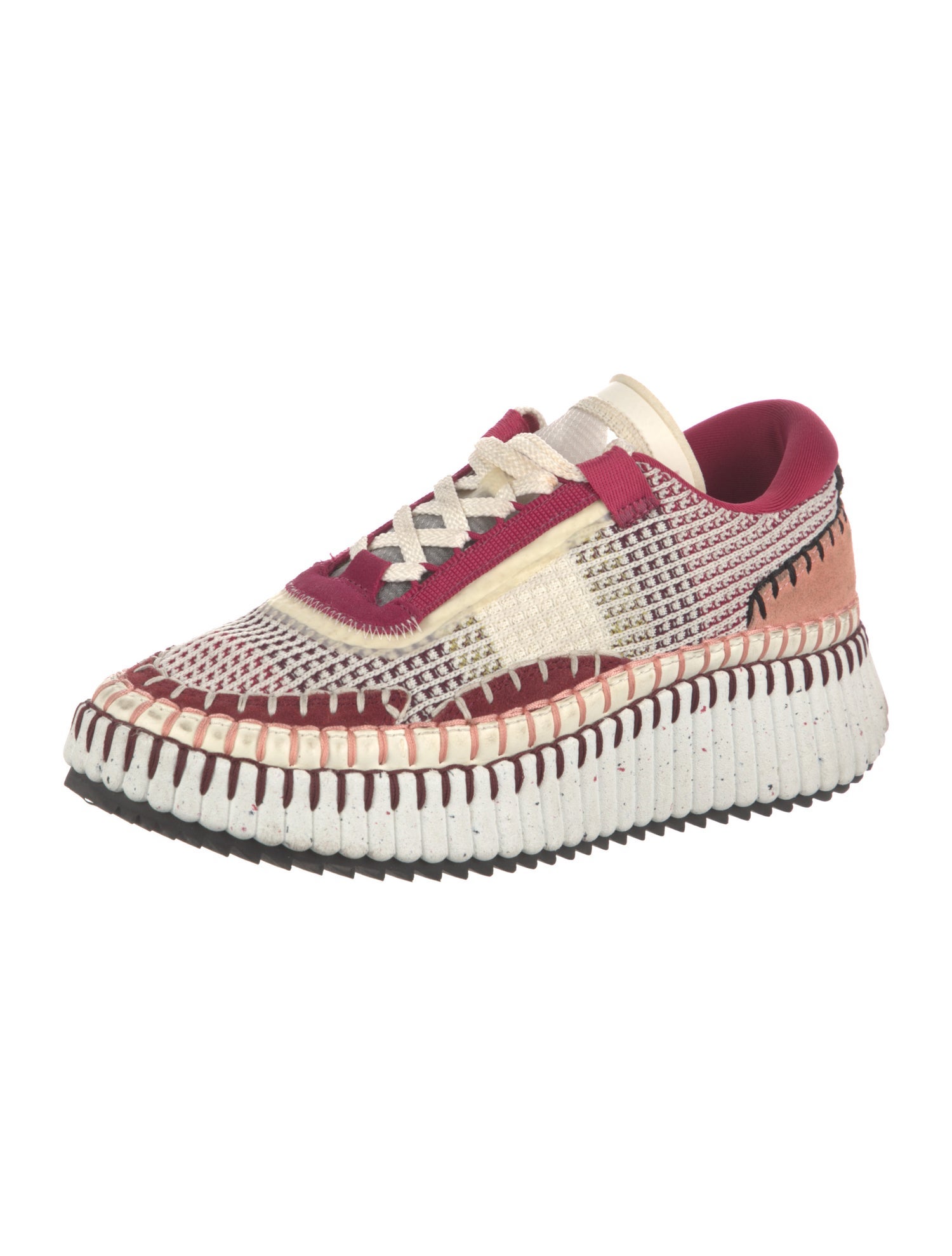 Chloé Colorblock Pattern Sneakers