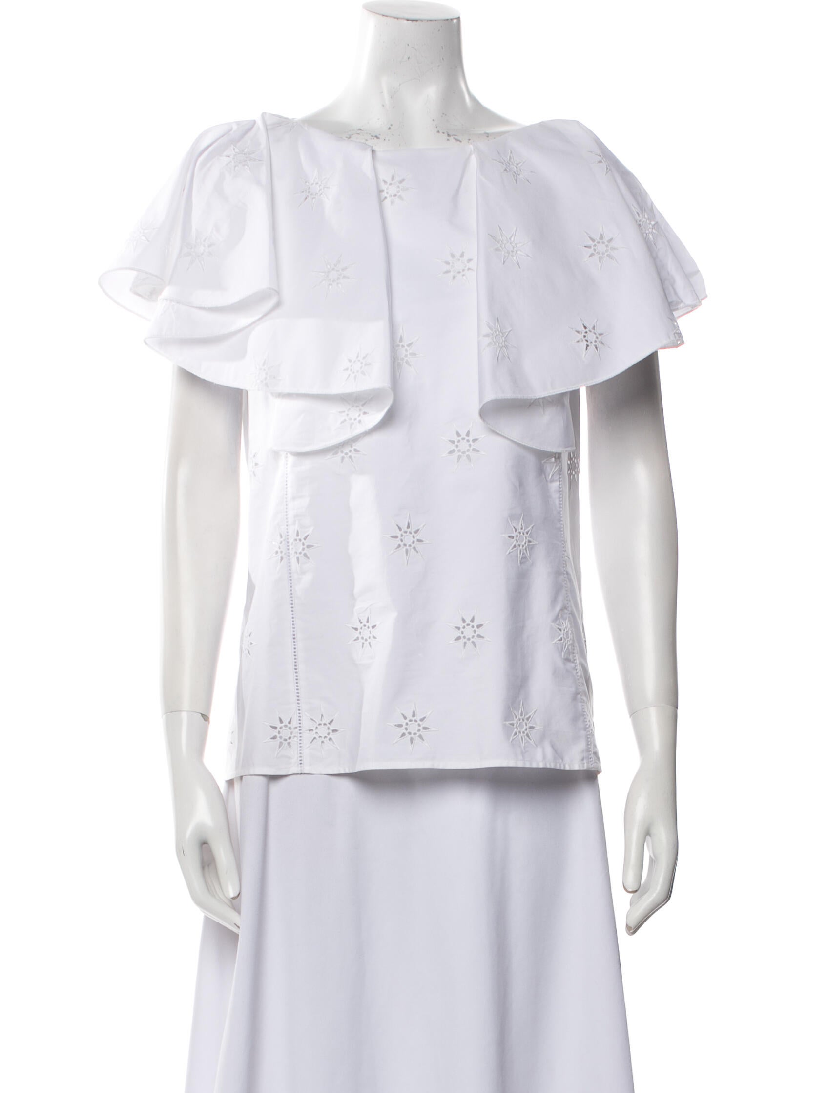 Chloé Bateau Neckline Short Sleeve Blouse w/ Tags