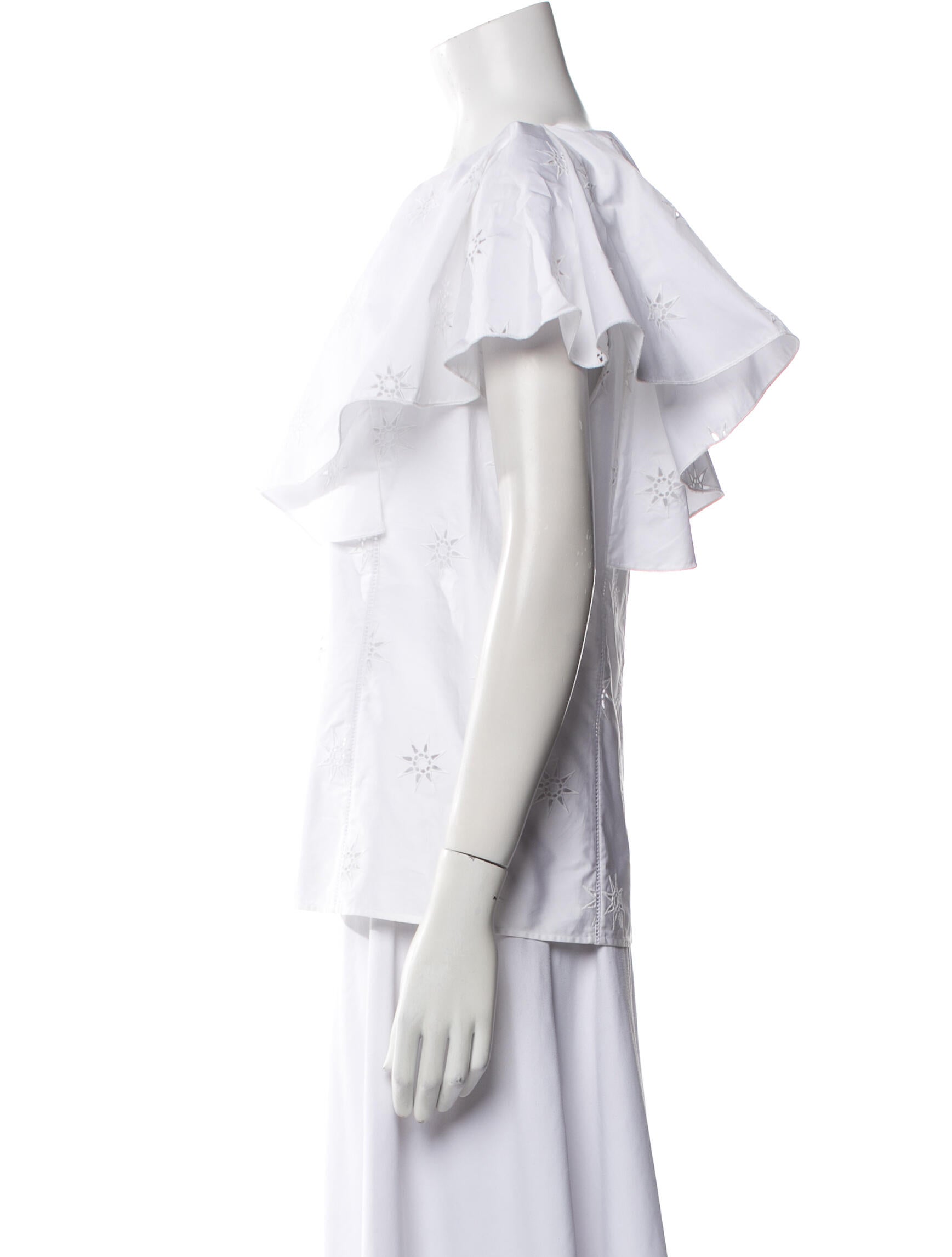 Chloé Bateau Neckline Short Sleeve Blouse w/ Tags