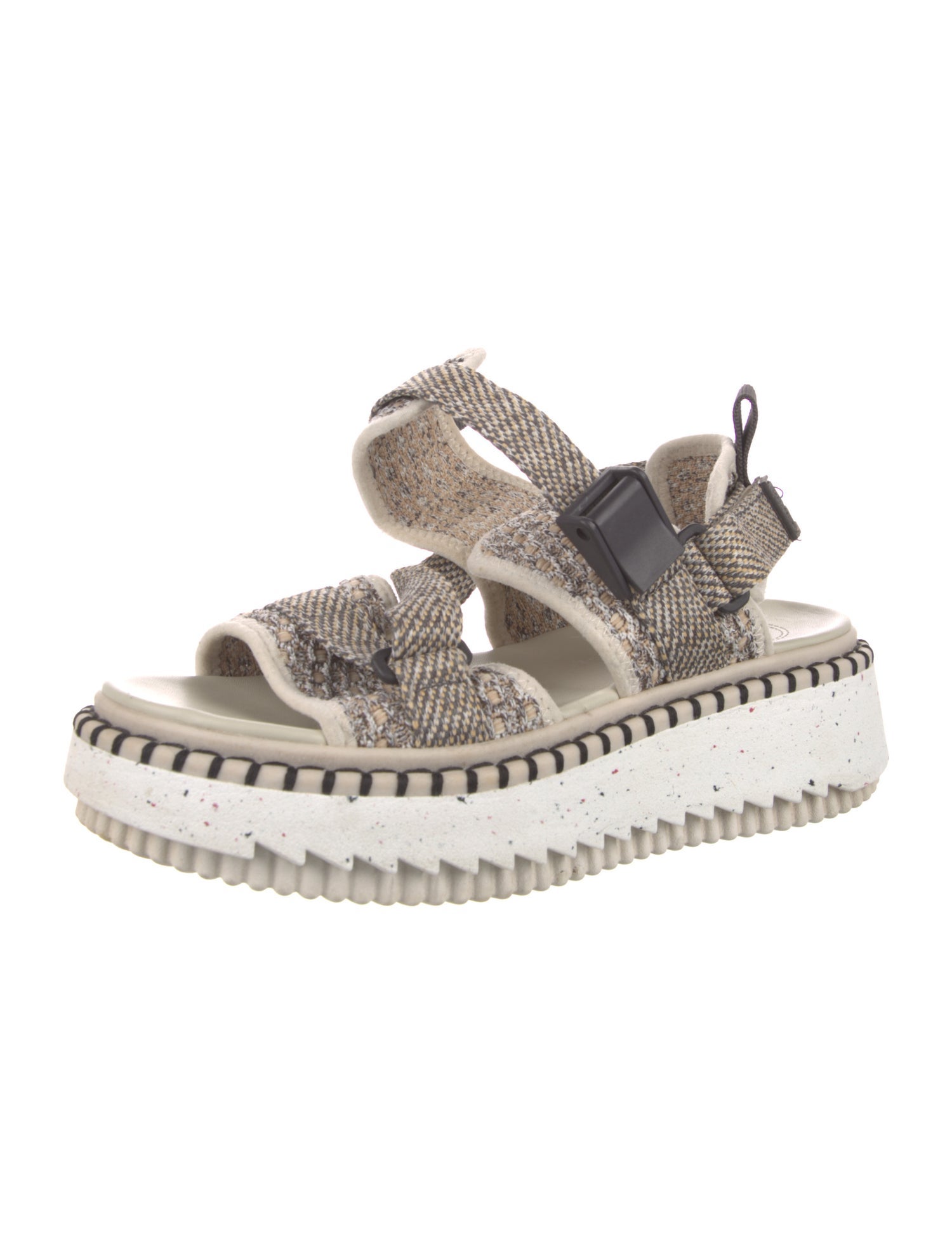 Chloé Houndstooth Print Espadrilles