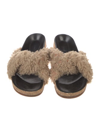 Chloé Shearling Slides