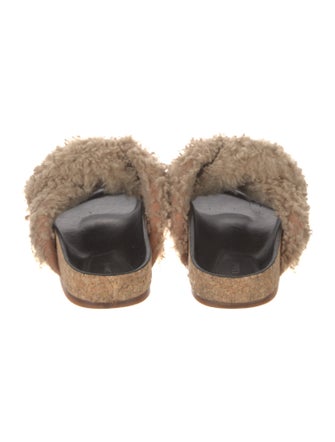 Chloé Shearling Slides