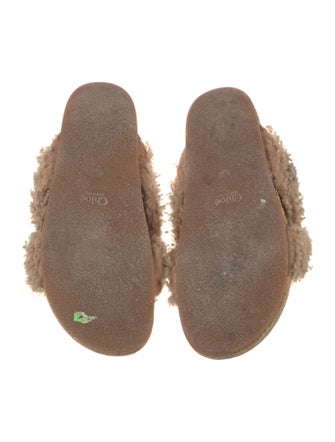 Chloé Shearling Slides