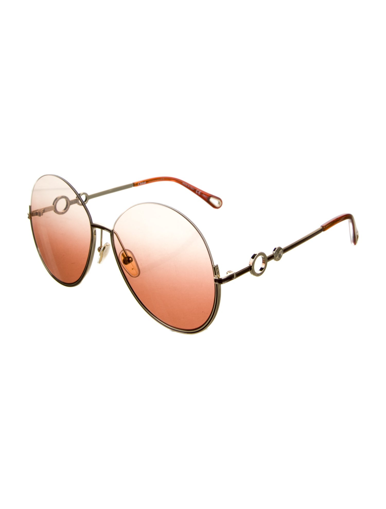 Chloé Aviator Mirrored Sunglasses