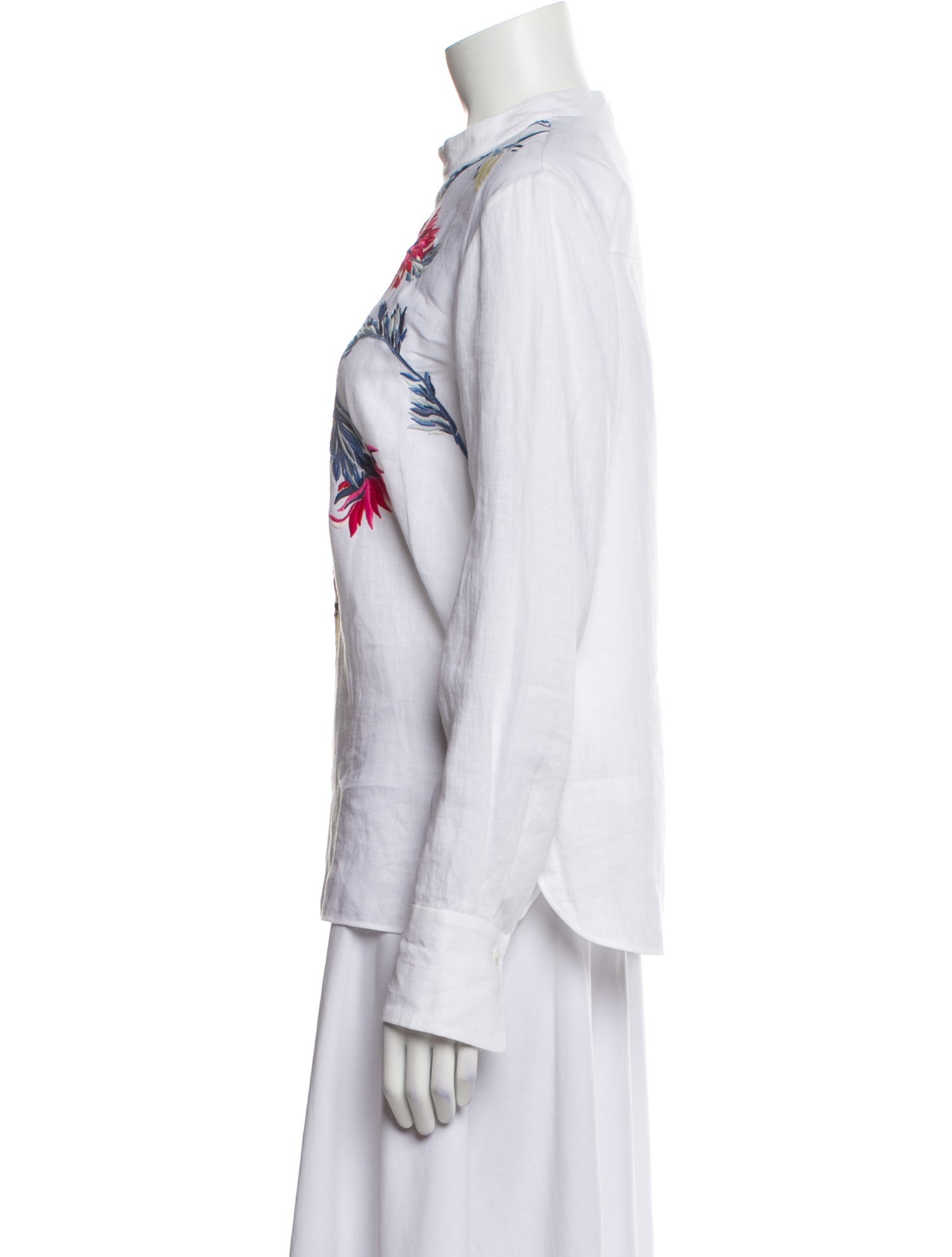 Chloé Linen Crew Neck Blouse