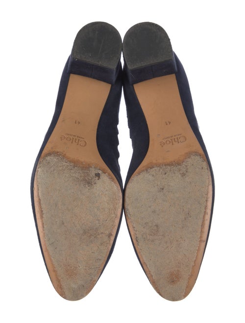 Chloé Suede Mesh Accents Pumps