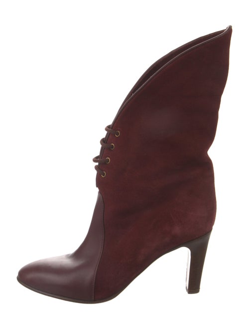 Chloé Suede Lace-Up Boots