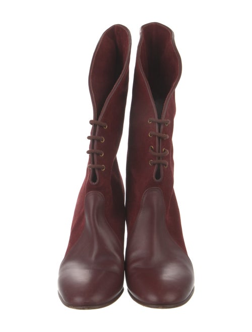 Chloé Suede Lace-Up Boots