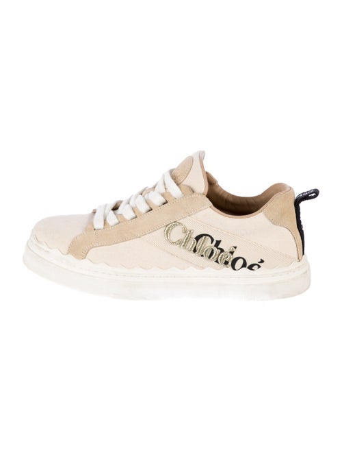Chloé Canvas Graphic Print Sneakers