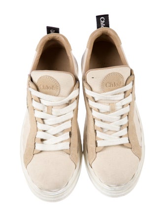 Chloé Canvas Graphic Print Sneakers