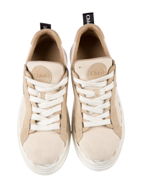 Chloé Canvas Graphic Print Sneakers
