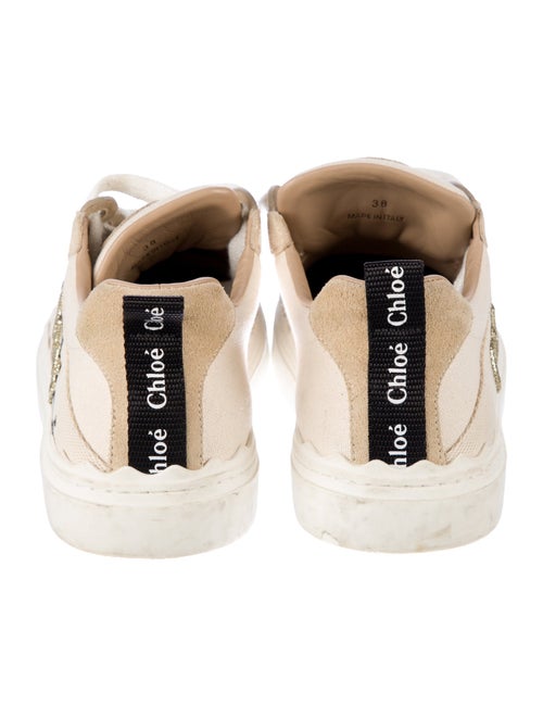 Chloé Canvas Graphic Print Sneakers