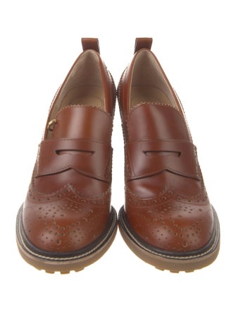 Chloé Leather Lasercut Accents Pumps