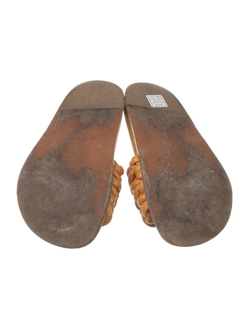 Chloé Leather Braided Accents Slides