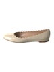 Chloé Patent Leather Scalloped Accent Ballet Flats