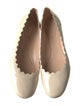 Chloé Patent Leather Scalloped Accent Ballet Flats
