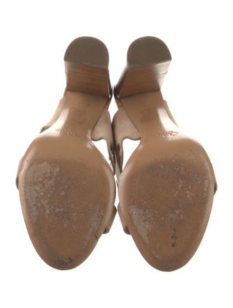 Chloé Suede Eyelet Trim Slides