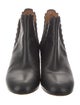 Chloé Leather Scalloped Accent Chelsea Boots