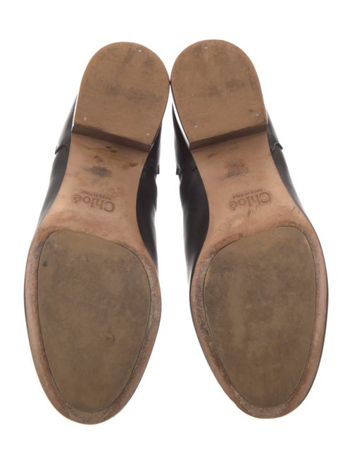 Chloé Leather Scalloped Accent Chelsea Boots