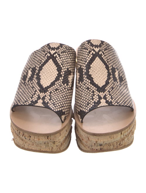 Chloé Leather Animal Print Espadrilles