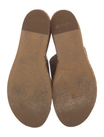 Chloé Leather Animal Print Espadrilles