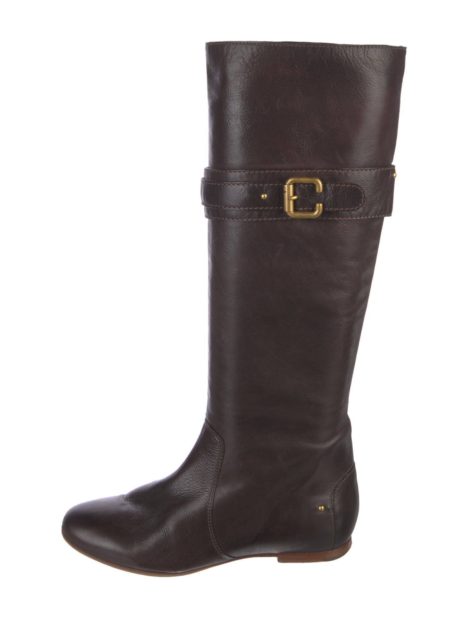 Chloé Leather Riding Boots