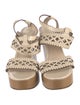 Chloé Leather Cutout Accent Sandals