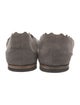 Chloé Suede Scalloped Accent Ballet Flats