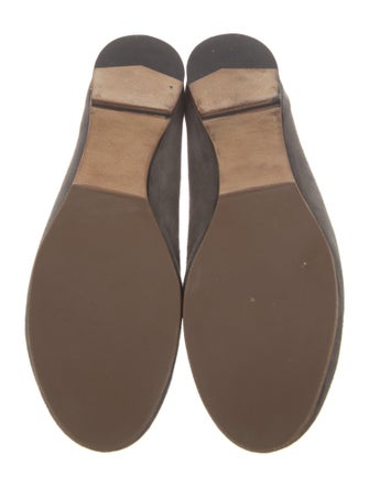 Chloé Suede Scalloped Accent Ballet Flats