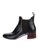 Chloé Leather Scalloped Accent Chelsea Boots