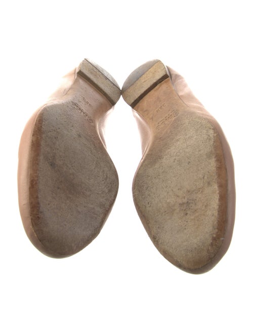 Chloé Leather Scalloped Accent Ballet Flats