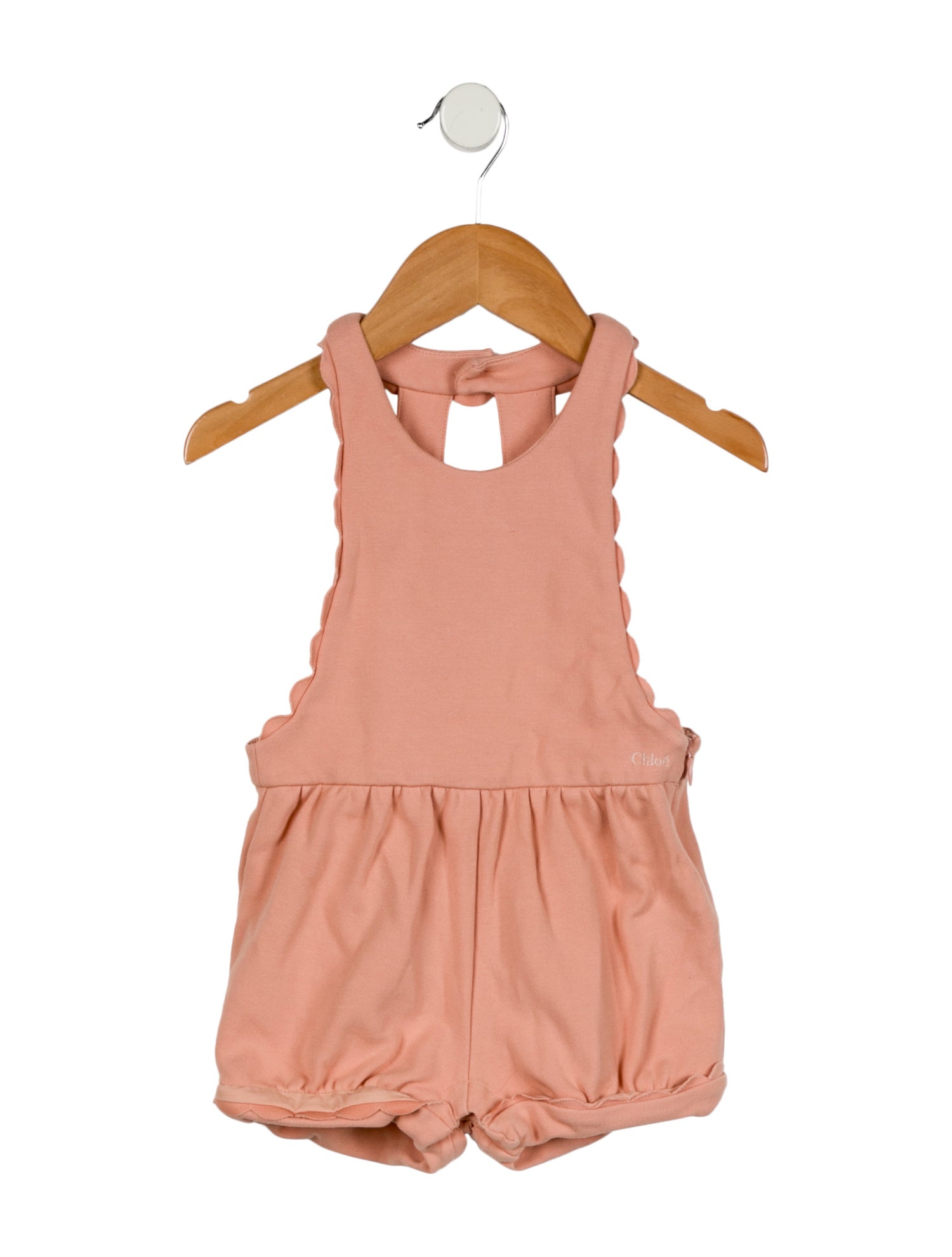 Chloé Infant Girls' Scalloped Trim Romper