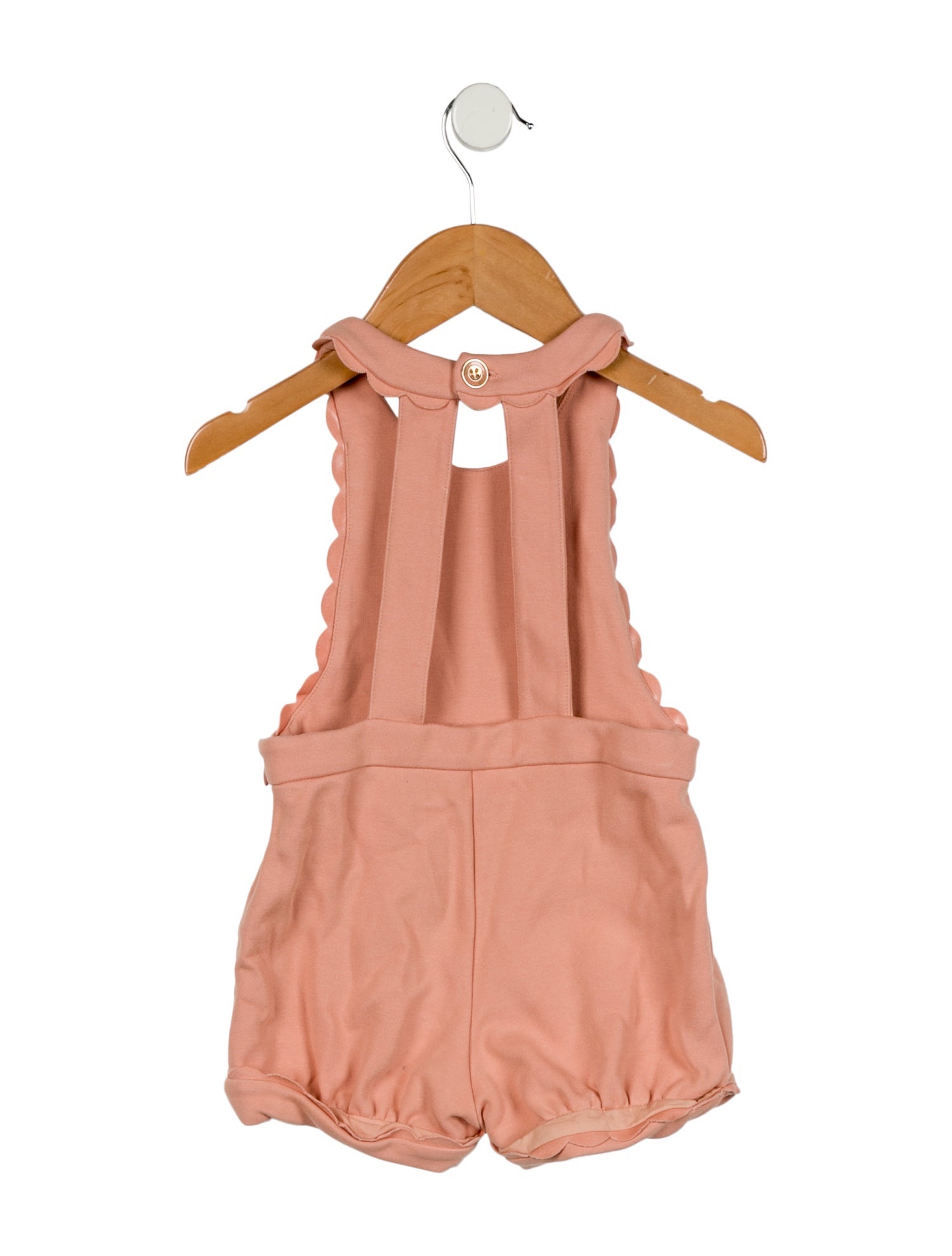 Chloé Infant Girls' Scalloped Trim Romper