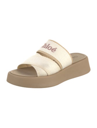 Chloé Canvas Graphic Print Slides