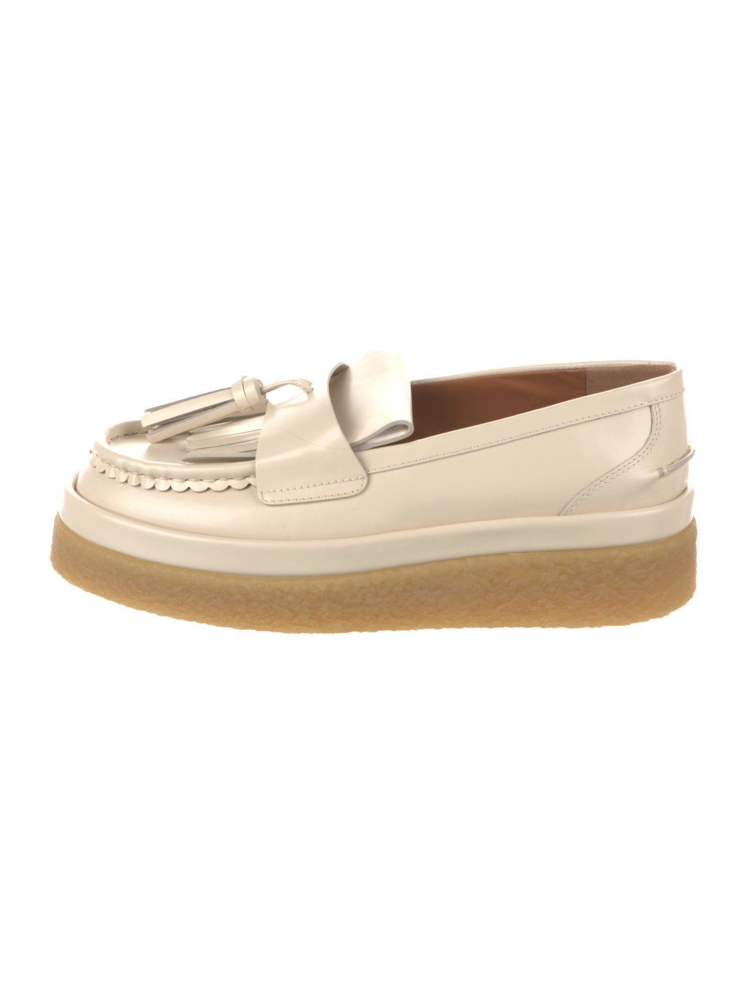 Chloé Leather Tassel Accents Loafers w/ Tags