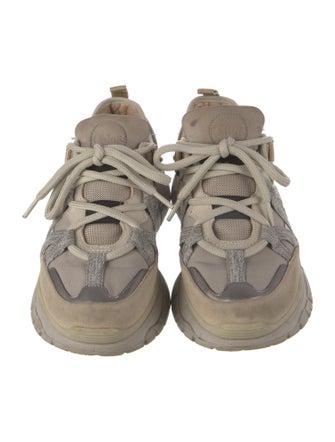 Chloé Suede Mesh Accents Chunky Sneakers