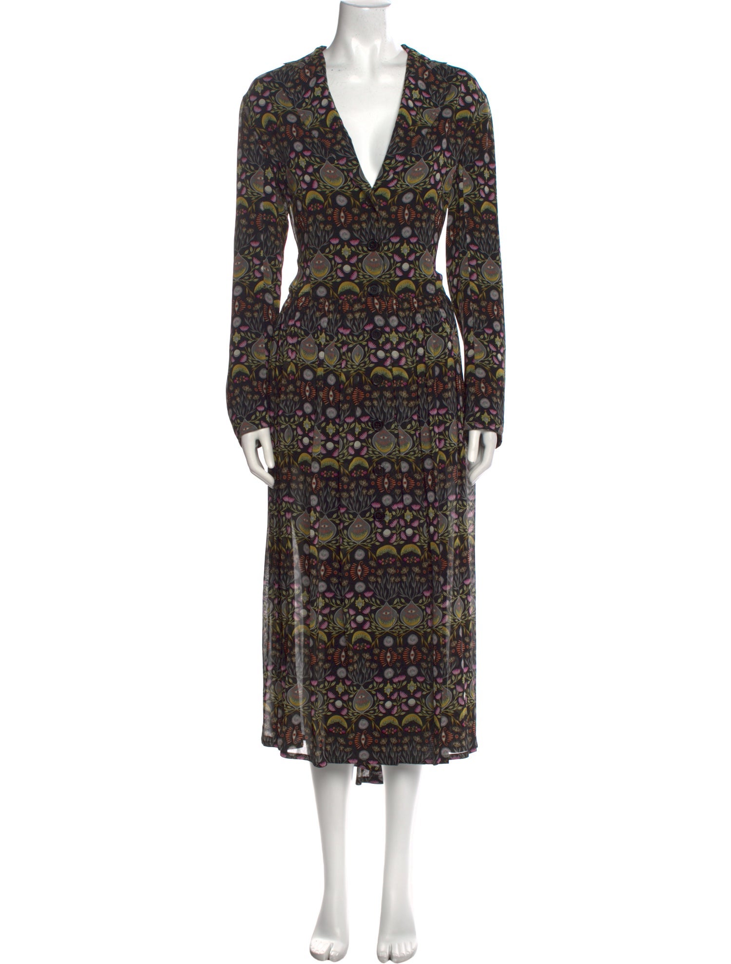 Chloé Floral Print Long Dress