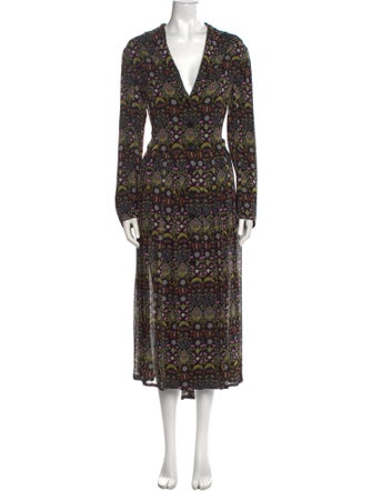 Chloé Floral Print Long Dress