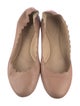 Chloé Leather Scalloped Accent Ballet Flats