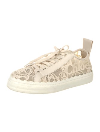 Chloé Lace Lace Pattern Sneakers