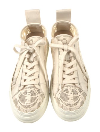 Chloé Lace Lace Pattern Sneakers